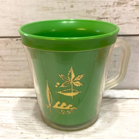 Set of 4 MCM Burrite Plastic Double Insulated Mugs - Picture 3 of 7